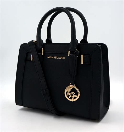 schwarze michael kors handtasche|Michael Kors saffiano handbag.